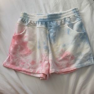 Tie dye shorts
